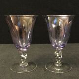 Set of 10 glasses of color