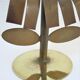 Copper and brass flower mirror by Vinay 60s