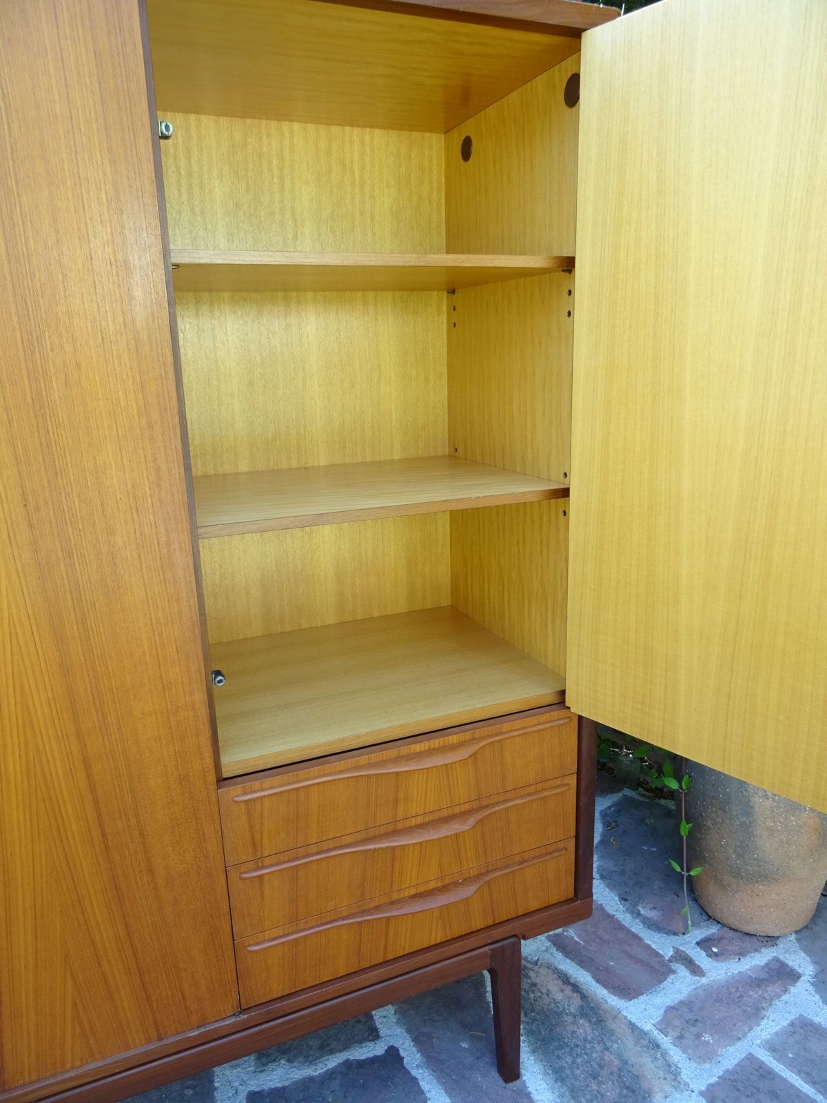Scandinavian wardrobe in teak 60s
