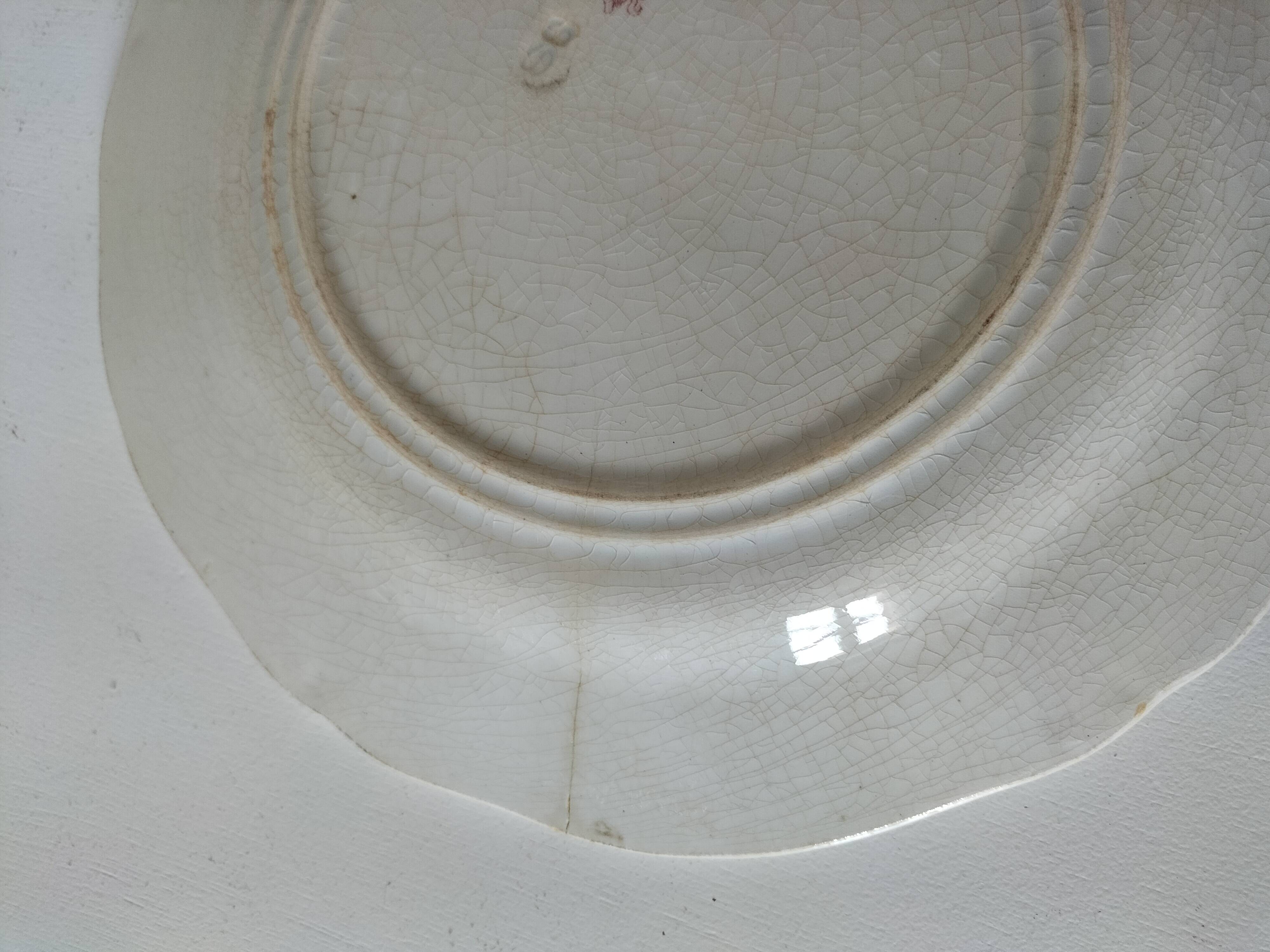 Antique Gien plate – Danube decor