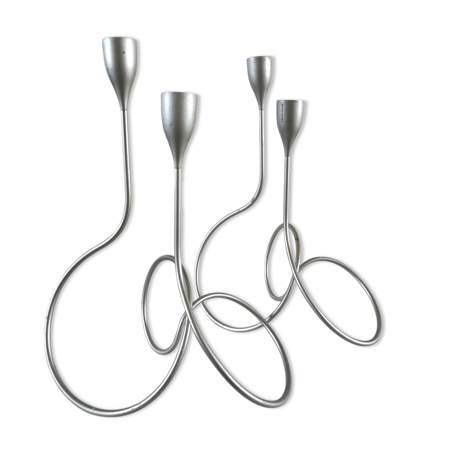 Pair of Black & Blum design candle holders