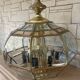 Eight-branch chandelier made of bevelled glass from the 1940s.