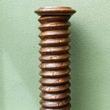 Column, carved walnut press screw, 19th century