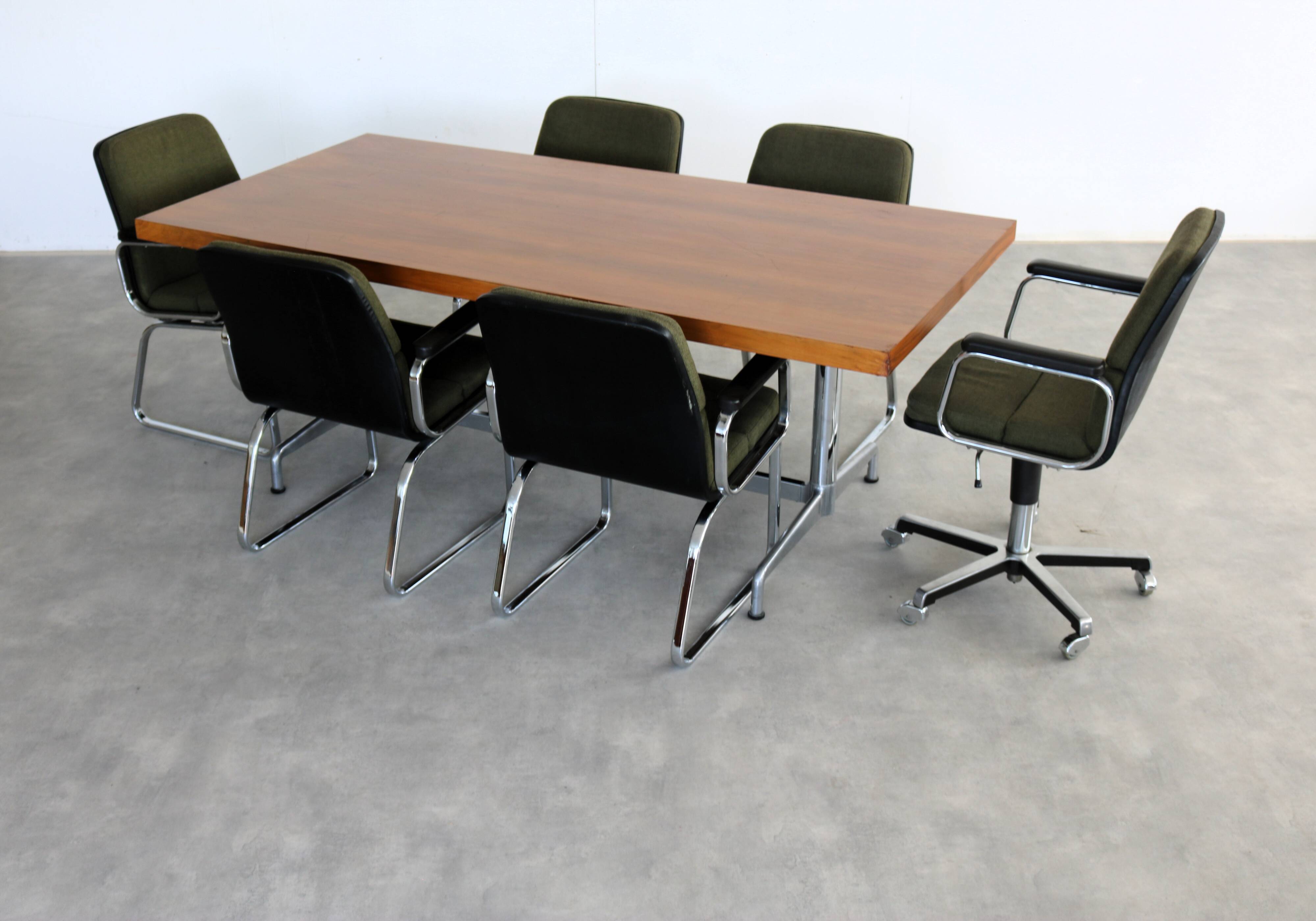vintage conference chairs | chairs | set of 6 | 1960s