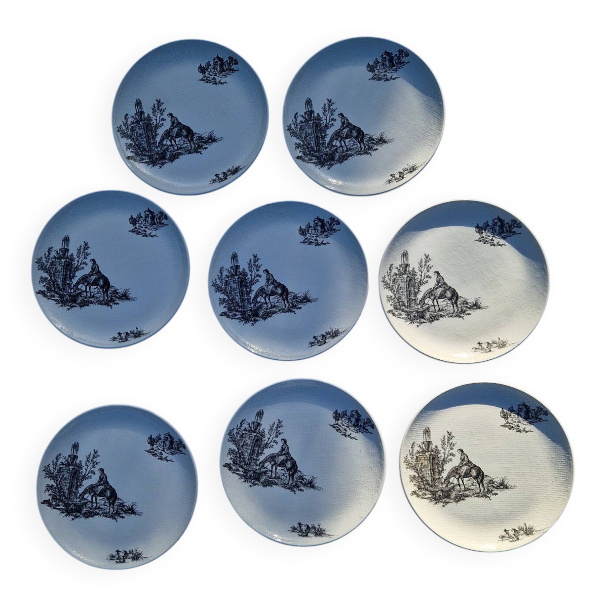 8 flat plates model Pastorale Salins manufacture