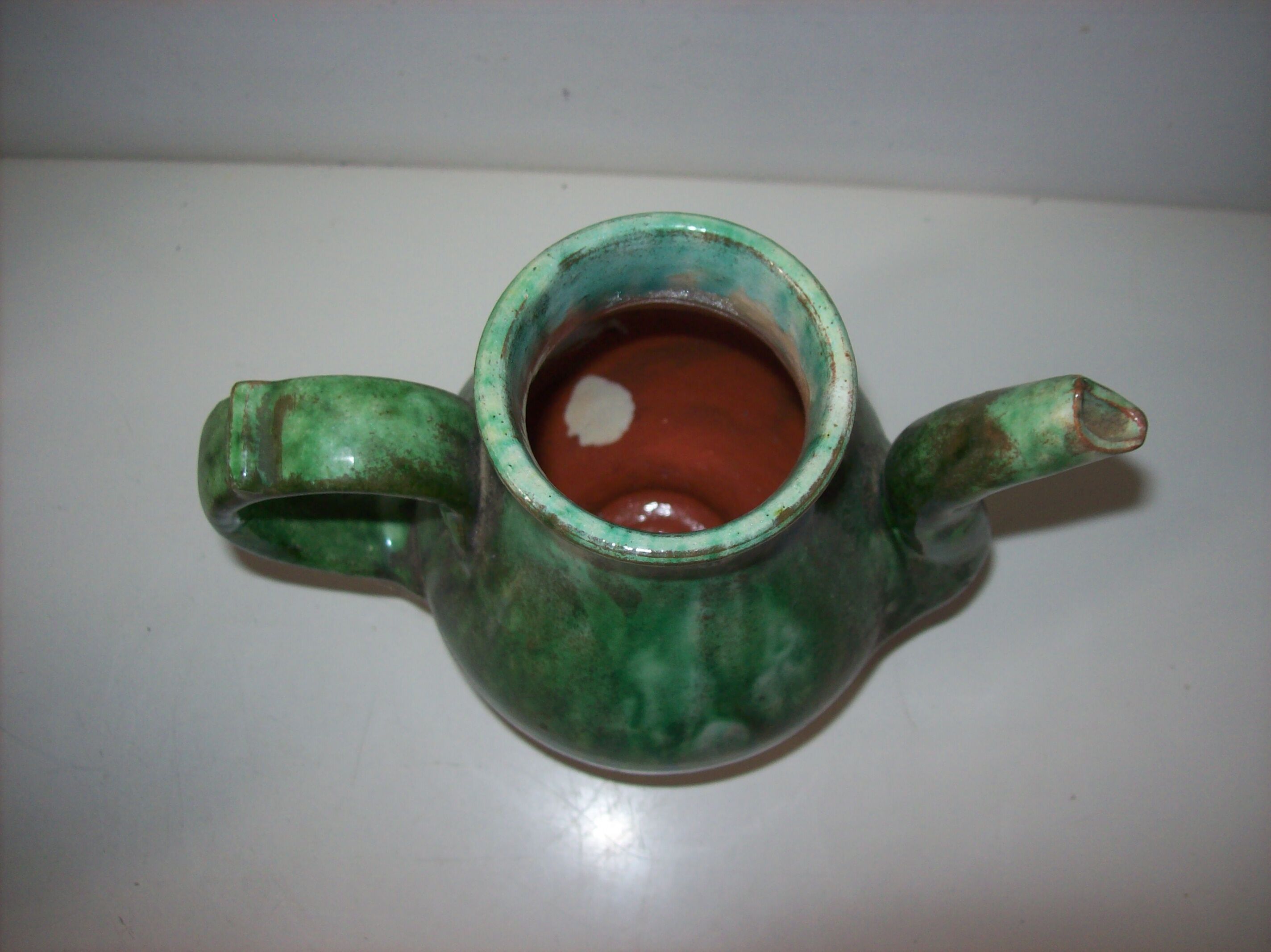 Signed ceramic teapot