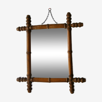 Miroir vintage en bois 47x41cm