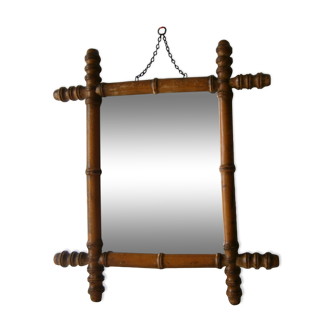 Miroir vintage en bois 47x41cm