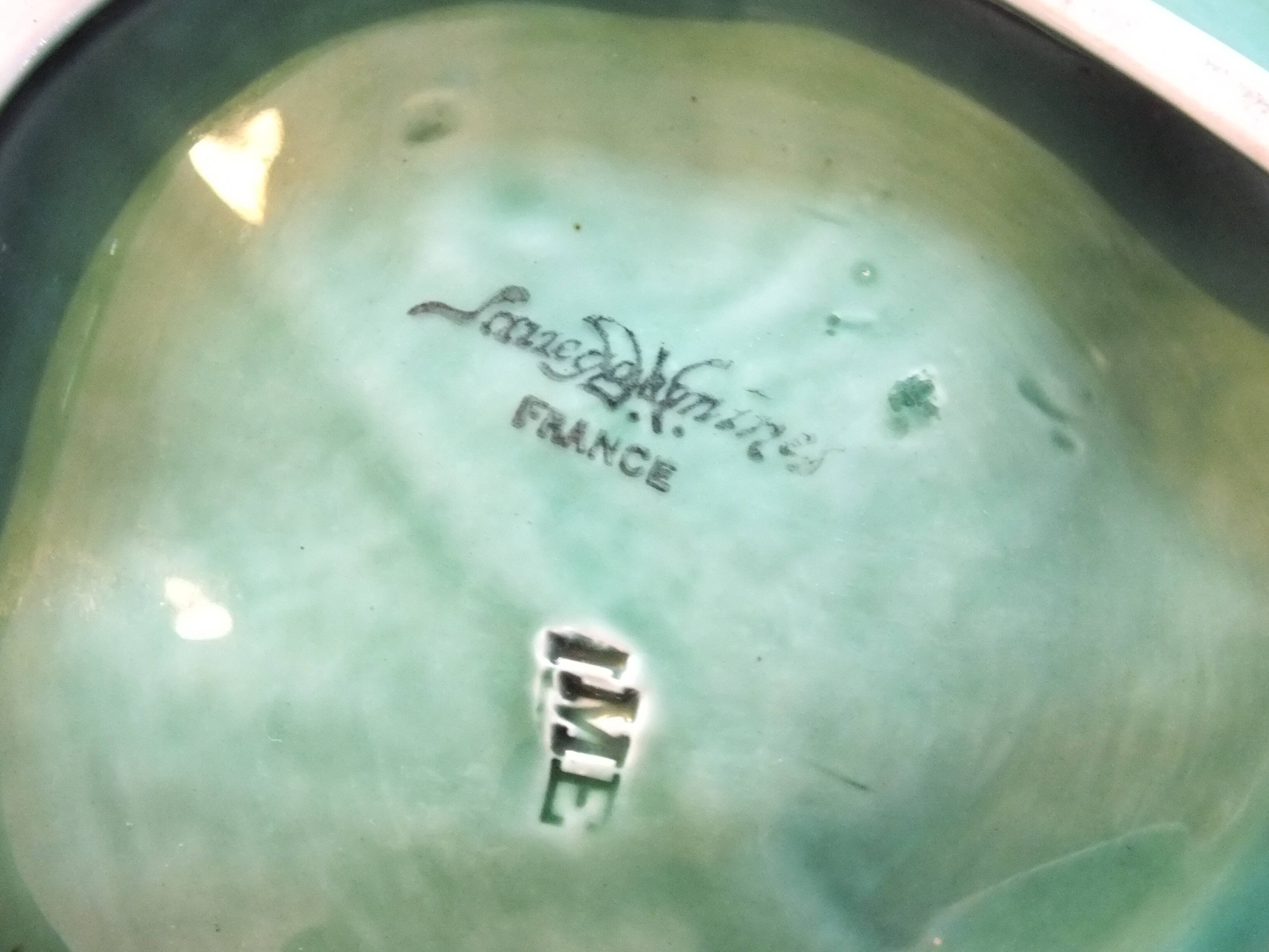 Sarreguemines leaf pocket empty cup