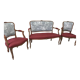 2-seater sofa and 2 armchairs in Louis XV style, revamped
