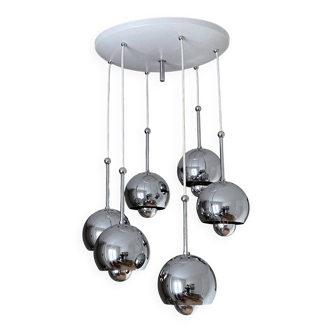 Eye ball waterfall pendant light. 1970. Space Age