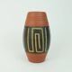 mid century VASE duemler & breiden model 50/20 sgraffito and abstract decor