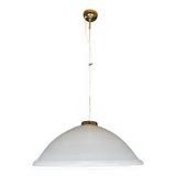 Large swirling Italian Murano glass pendant lamp, 1980s.