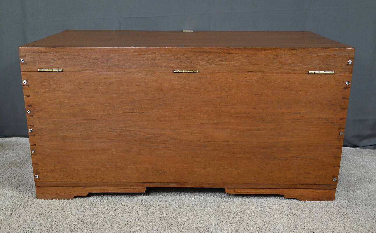 Large Teak Marine Chest – Late 19th Century