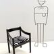 'Carimate' Black Walnut and Velvet Chair by Vico Magistretti for Cassina, 1