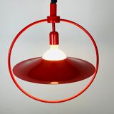 Suspension Rolly rises and falls space age 70s red