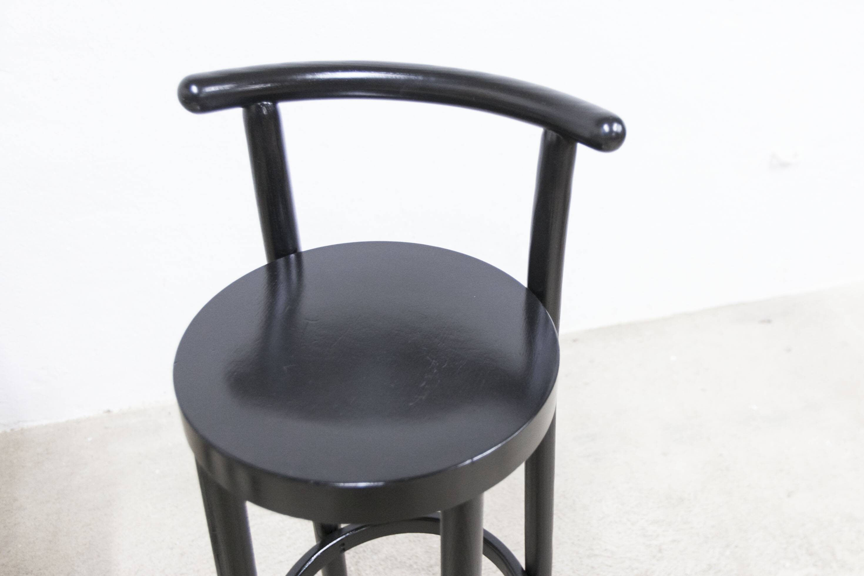 Pair of Baumann high stools, Dialog model, 79 cm