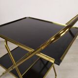 Vintage brass folding dessert