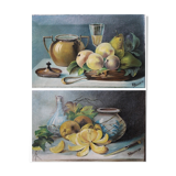 Pair of "Still Life" paintings.