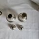 Salt and Pepper Shaker Set in Silver-Plated Metal