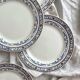 4 flat ironware plates “Colbert” Creil and Montereau