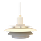 Lampe à suspension Jeka modèle 8031-P, en laque blanche d'origine.