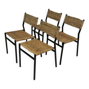 Suite de 4 chaises vintage - design