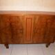 Sideboard walnut bramble storage cabinet, two doors, style 1930