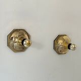 Pair of vintage brass sconces by Motoko Ishii for Staff Leucthen, 1970s
