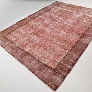 Tapis vintage Pibk et motif floral rouge, 207x297 cm