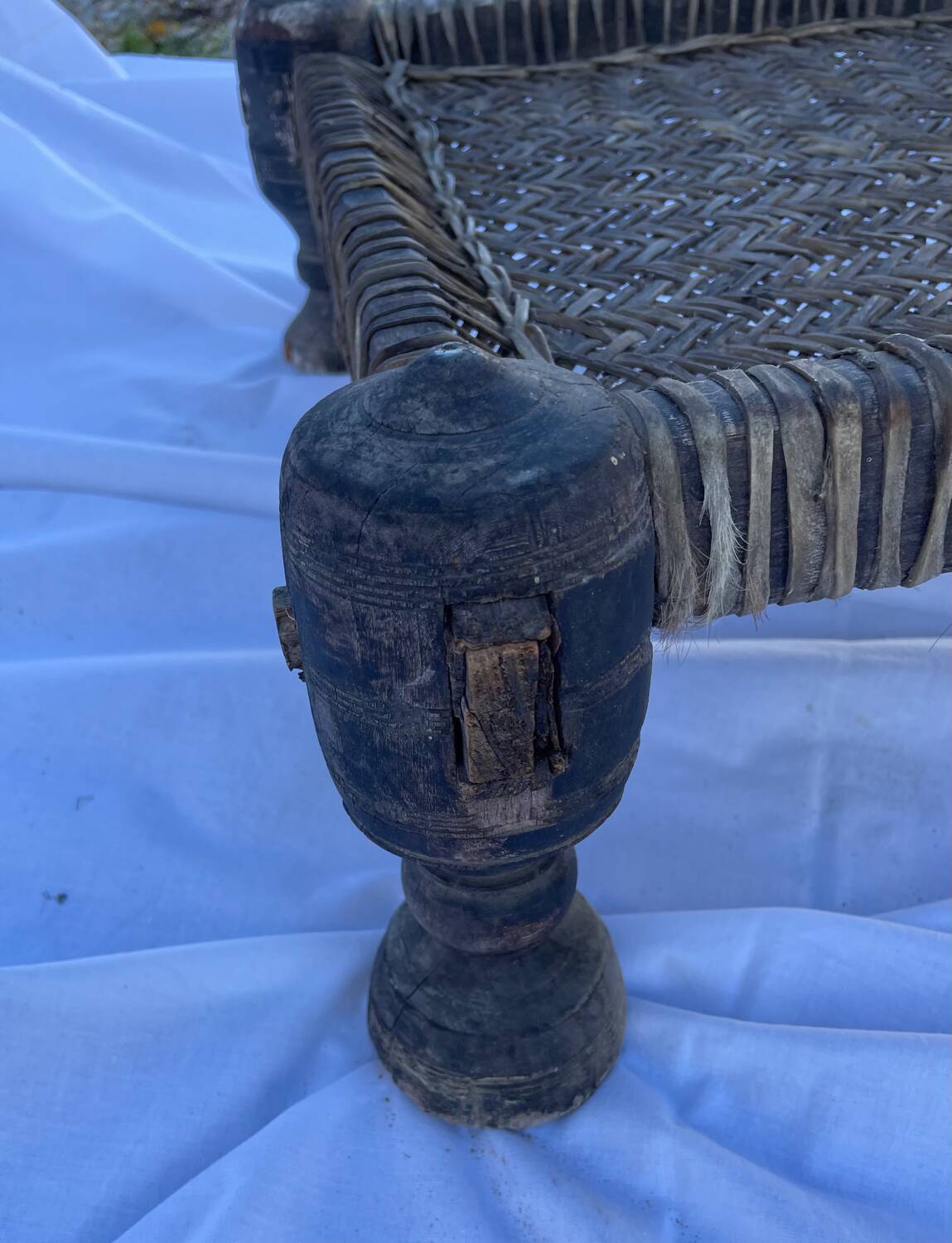 Traditional low Indian chair