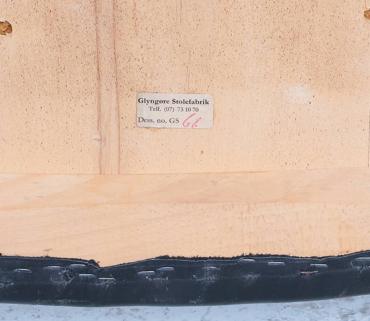 Teak and leather chairs by Arne Wahl Iversen for Glyngøre Stolefabrik, 1960