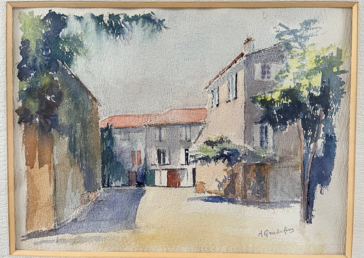 Painting: watercolor - Mediterranean landscape