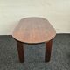 Stained Solid Larch Dining Table for Six by Mária Szedleczky, 1970s