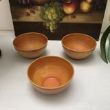 Three small vintage bowls from the 70s stamped France