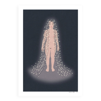 The Garland Woman, 13x18 cm, signed limited edition
