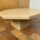 Travertine coffee table