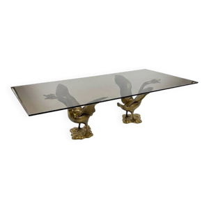 table basse oies en laiton - 1970