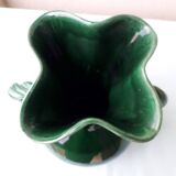 Green ceramic vase