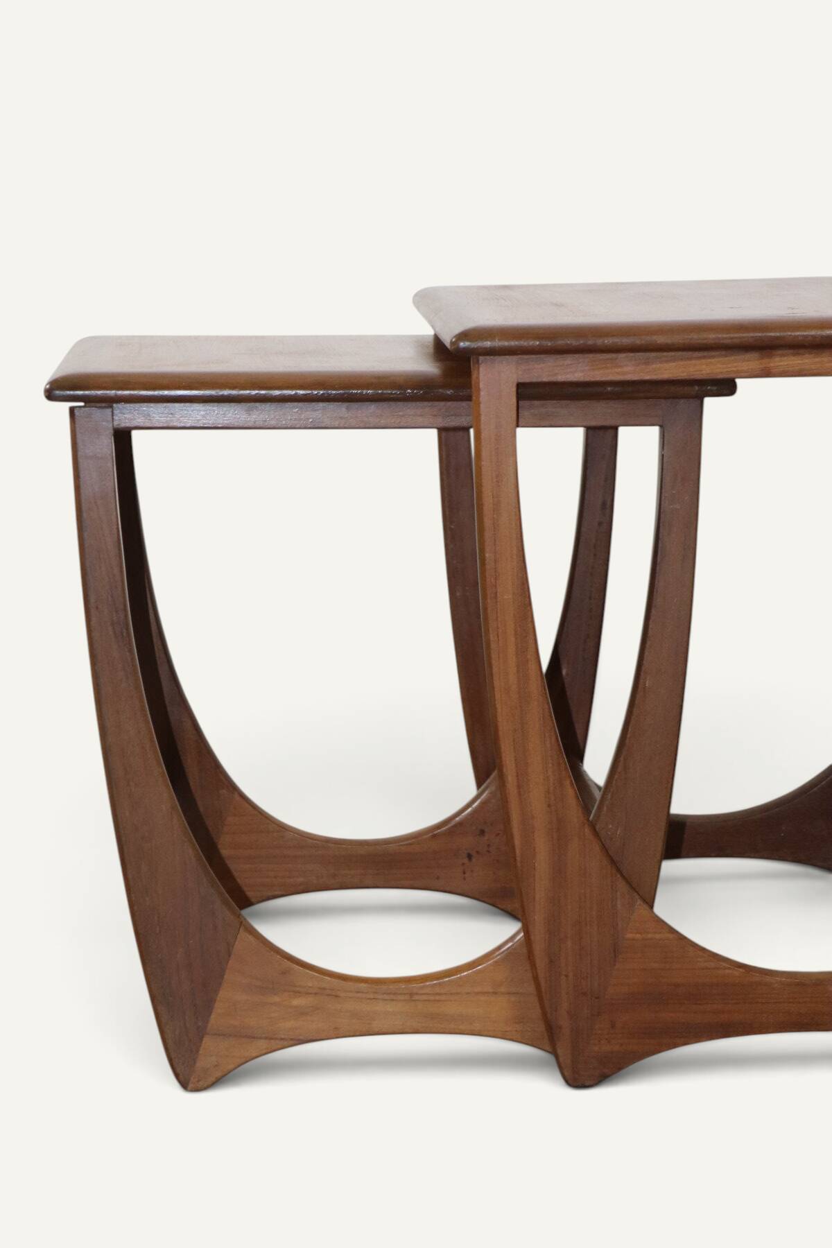 G-Plan teak nesting tables, 1960s.