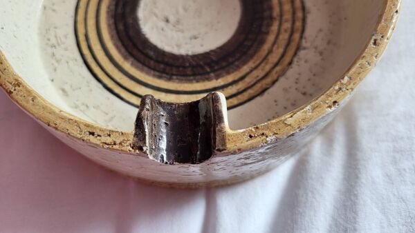 Vide-poche/ Cendrier Aldo Bitossi En Céramique Italie