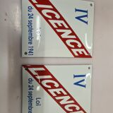 Enamelled plates license IV