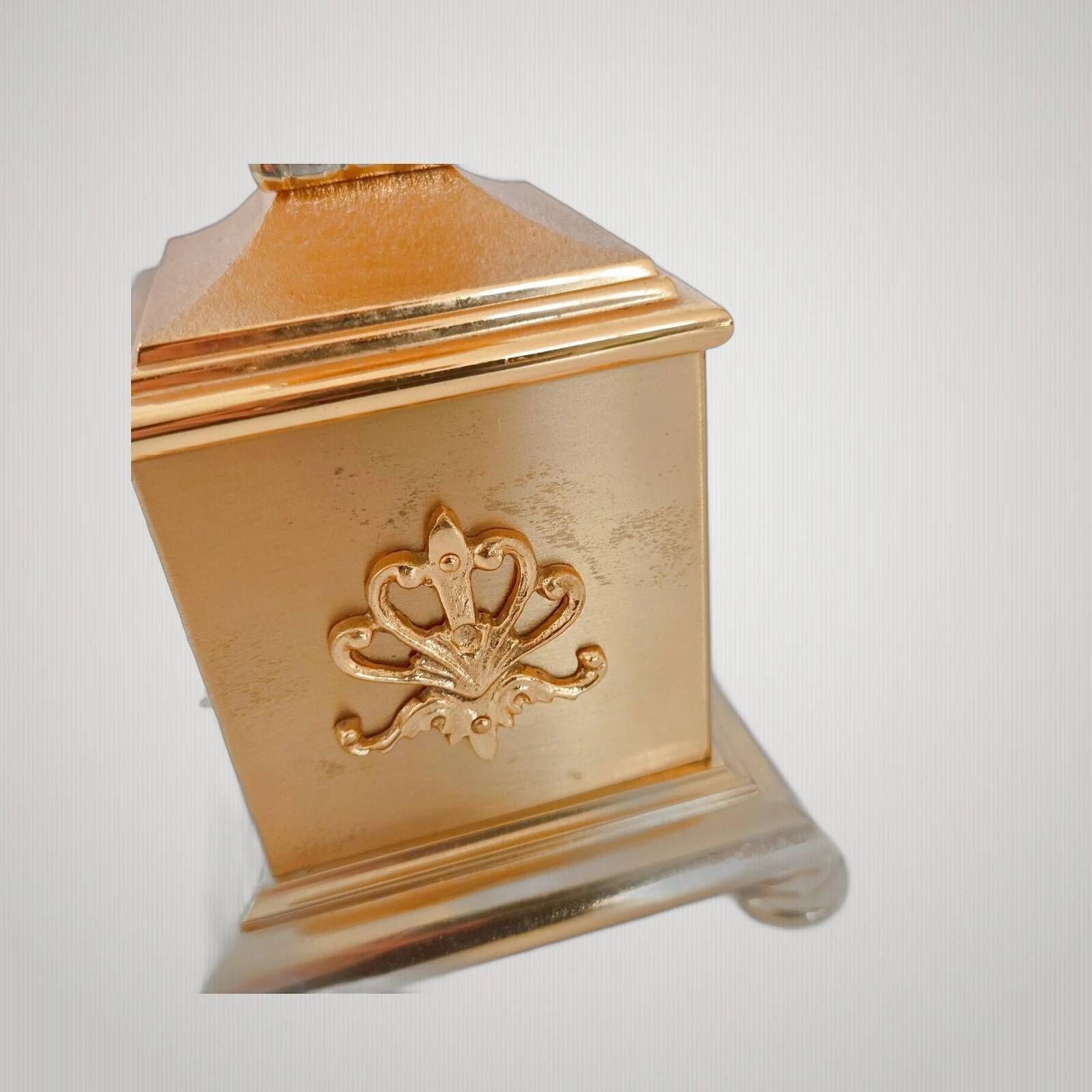 Lampe de table en bronze et laiton doré signée Sciolari, vers 1970