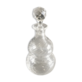 Flacon fiole de parfum en verre vintage hauteur 18 cm