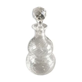 Vintage glass perfume flask height 18 cm