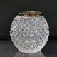Old Crystal vase sterling silver 925 mount Emil Hermann A Vase and Toothpick Holder