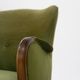 Danish art deco green velvet lounge chairs, 1940s. set of 2
