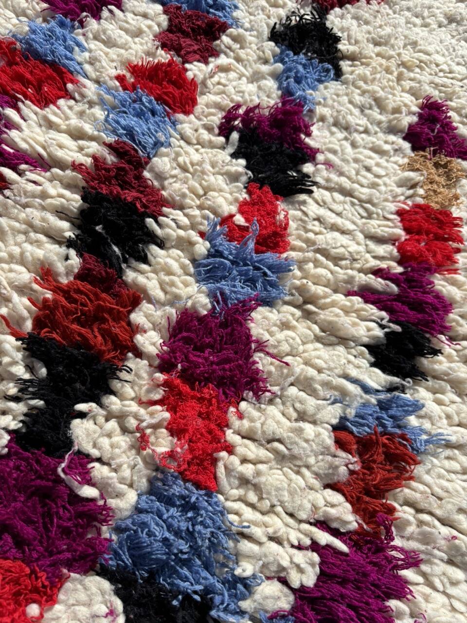 Azilal Vintage Moroccan Berber Rug, 70x195 cm