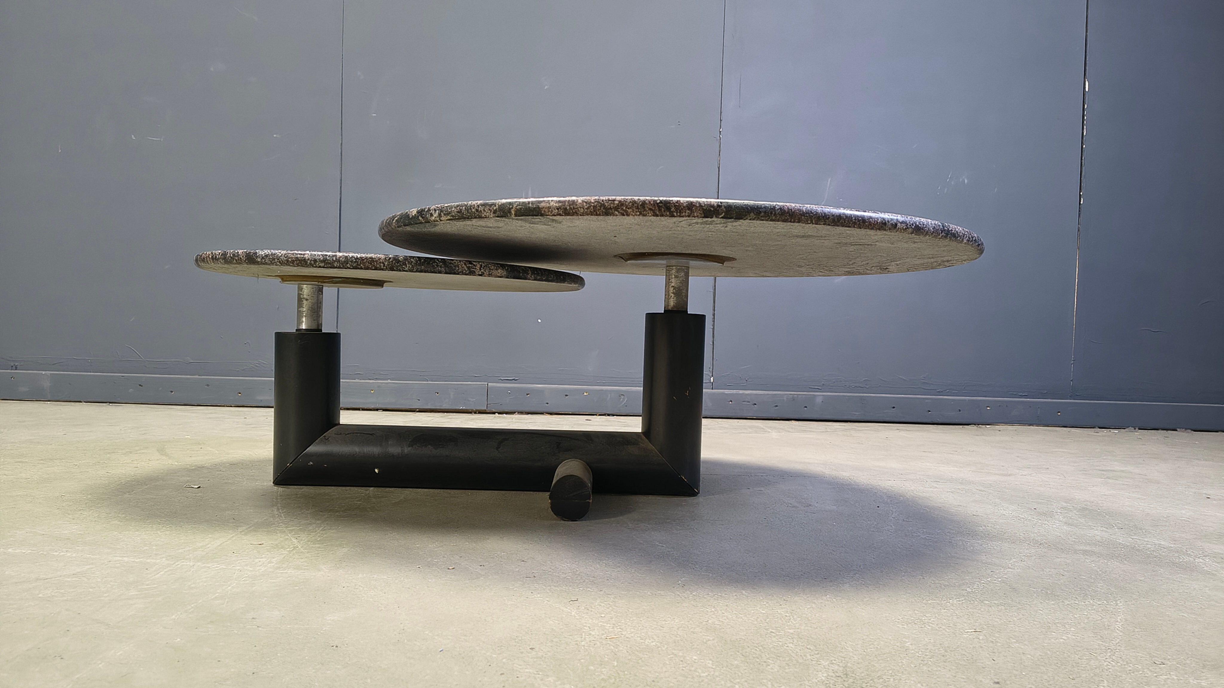 Vintage marble coffee table by Roche Bobois, 1980s