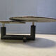 Vintage marble coffee table by Roche Bobois, 1980s